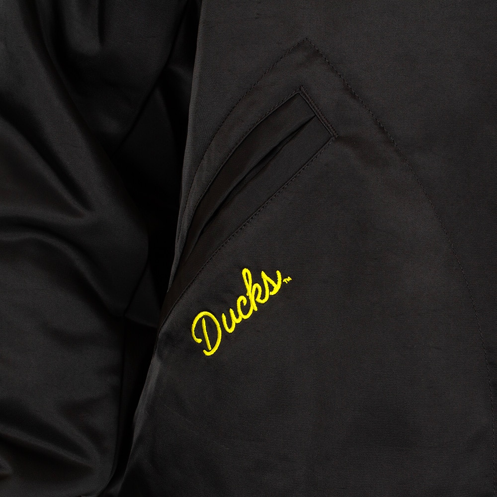 Classic Oregon O, Nike, Black, Coat/Jacket, Polyester, Men, Varsity, Bomber styler, Oregon Ducks, 926413